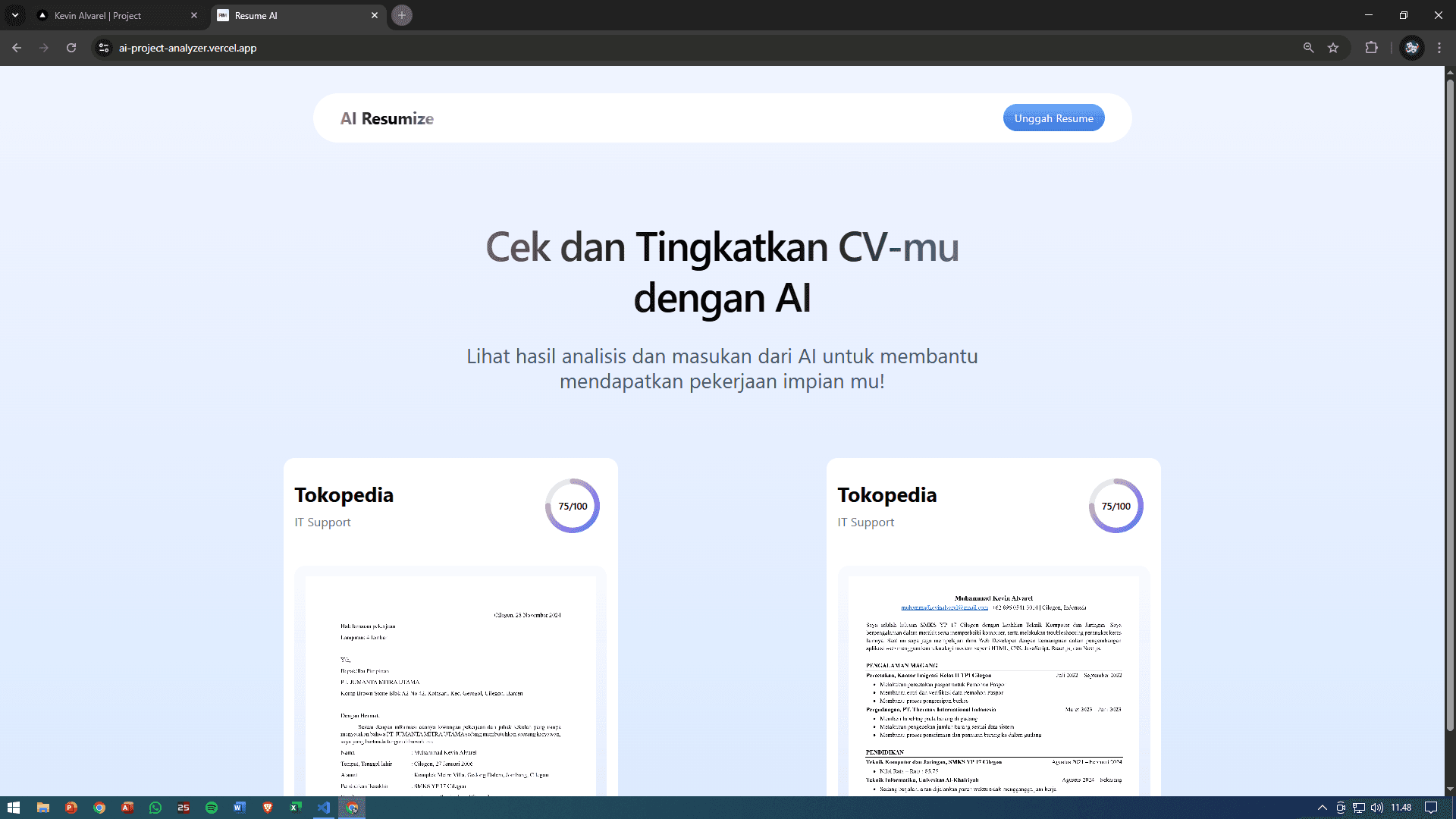 Resumize Project
