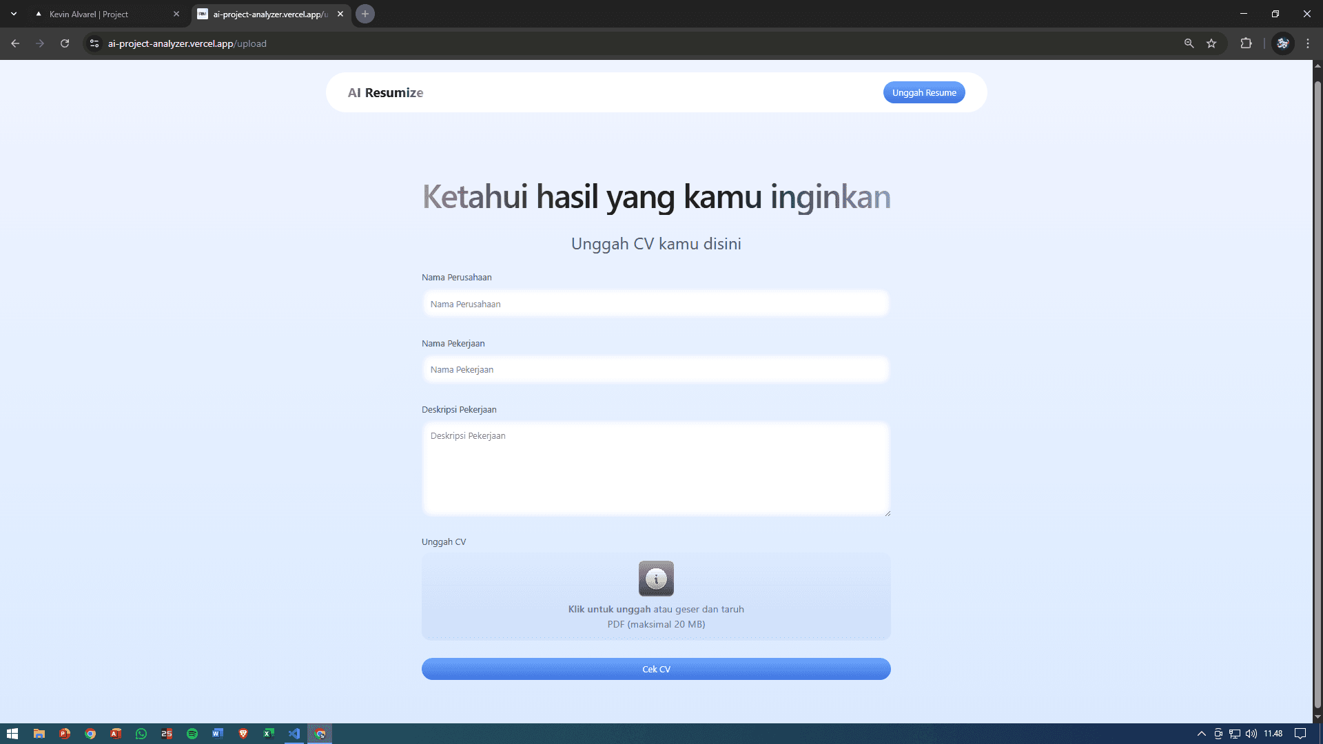Resumize Project